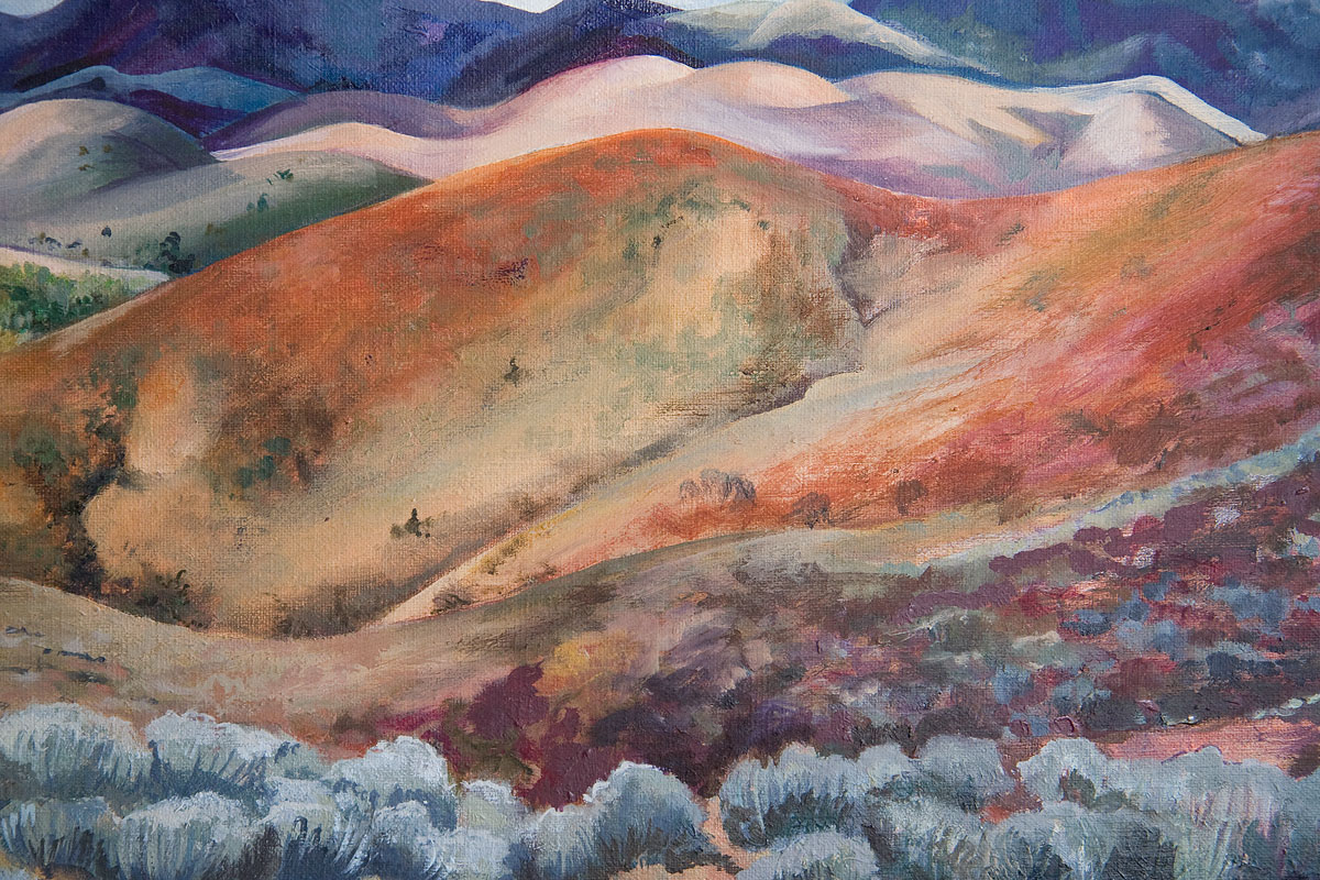 Detail of Sue Eckhard painting